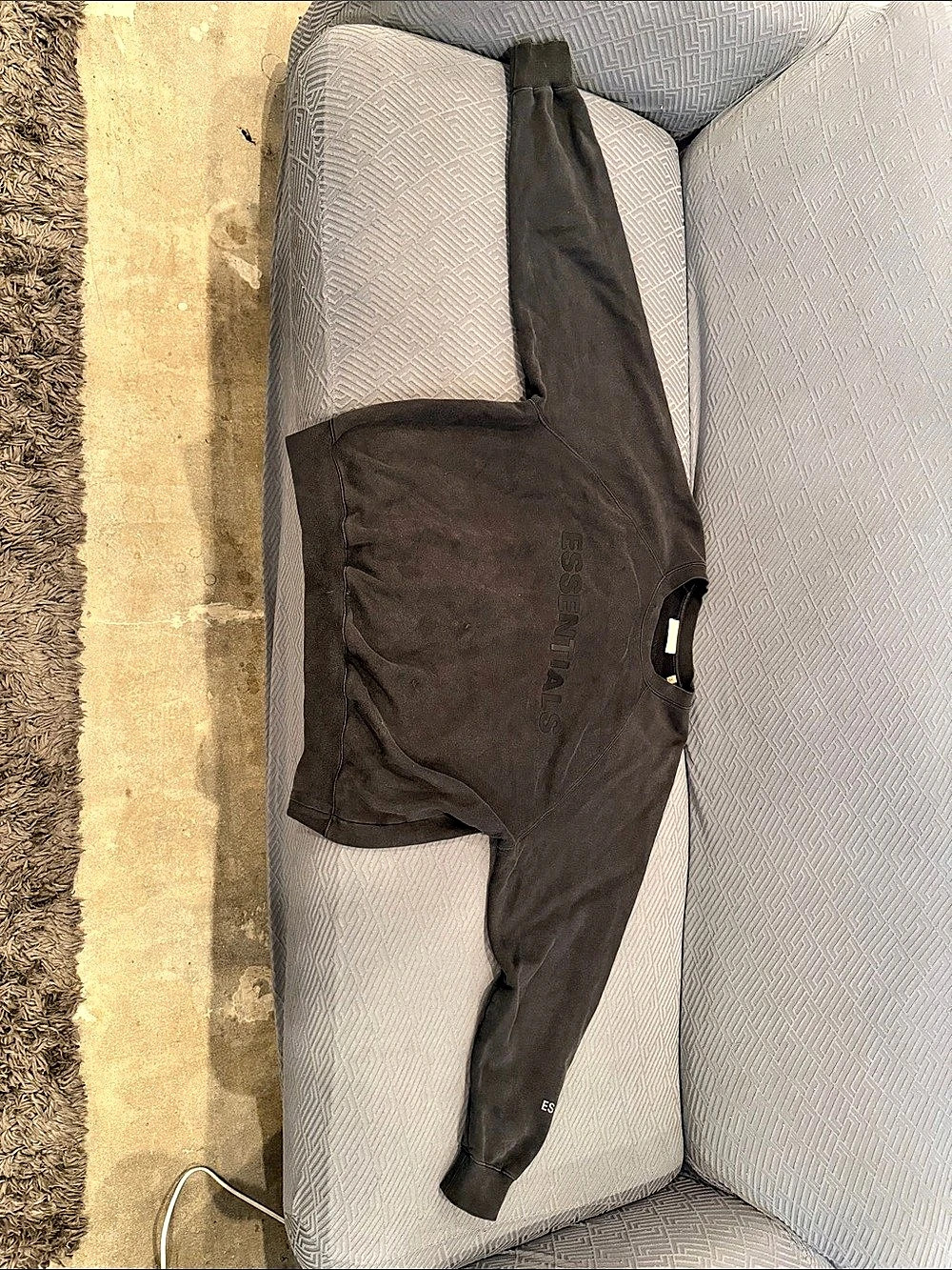Fear of God Essentials Crewneck Sweatshirt Black Large